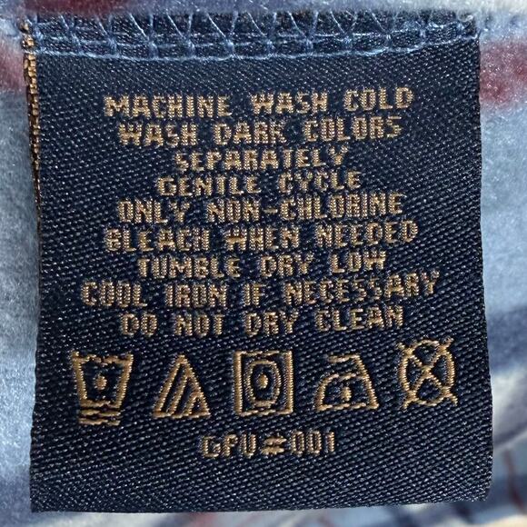 Freedom Foundry Mens Blue Plaid Fleece Button Up Shirt Size L NWT - Picture 6 of 10